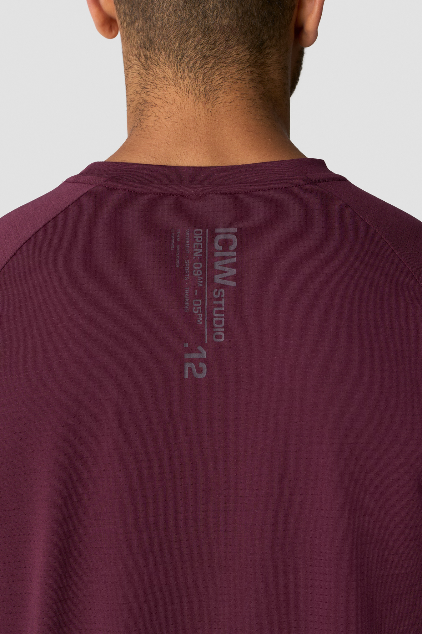 Stride Printed Tee Dark mahogany - immagine $