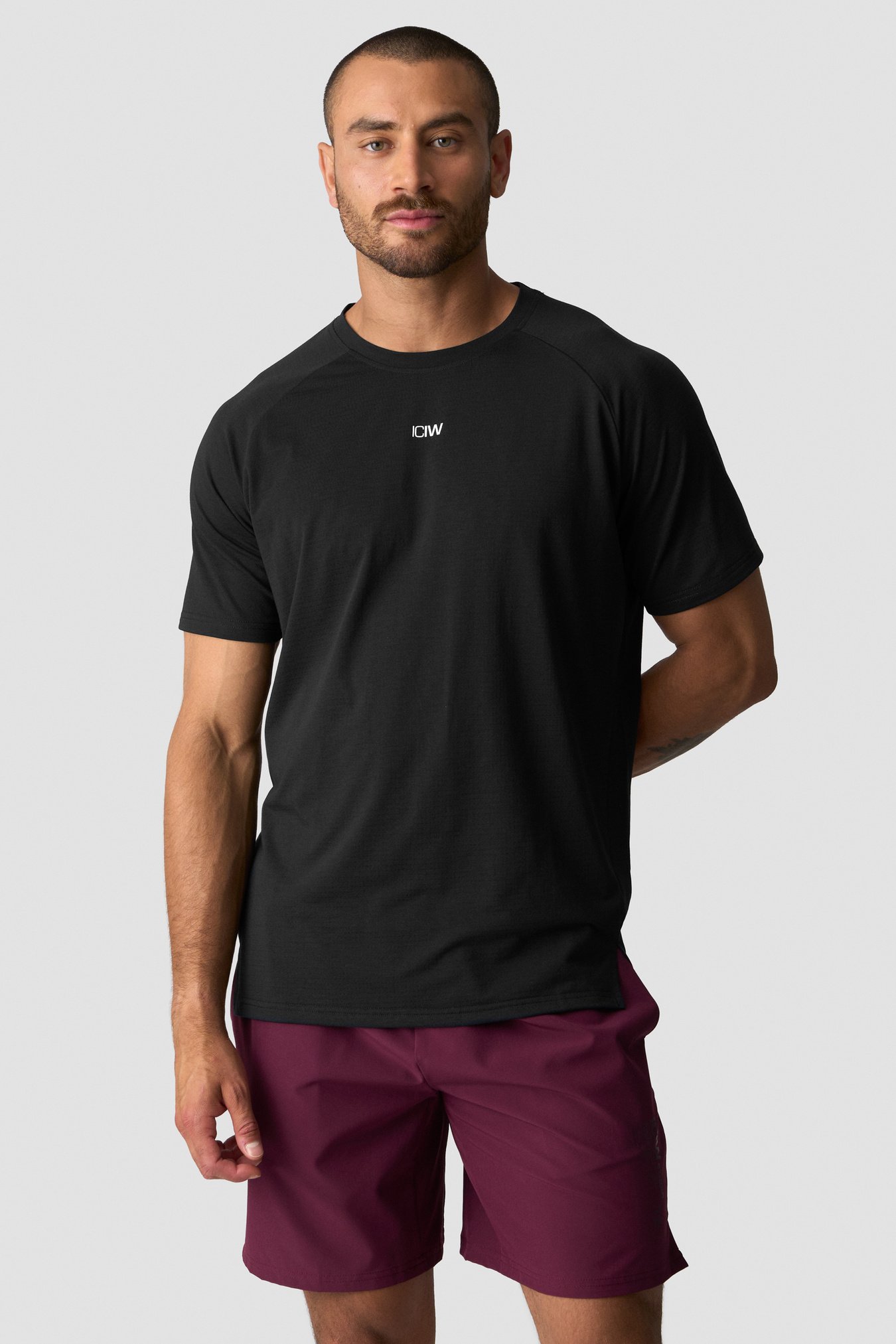 Stride Printed Tee Black - immagine $