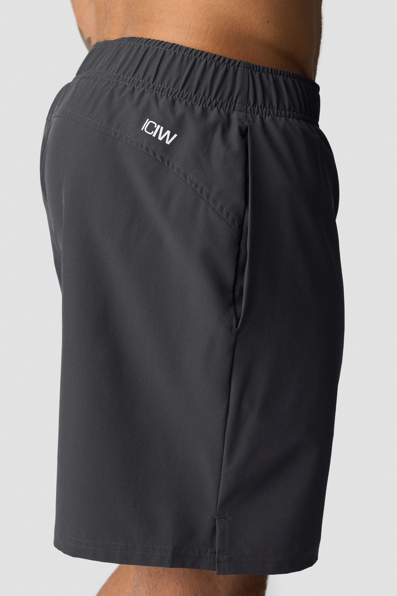 Training Printed Shorts Dark Grey - immagine $