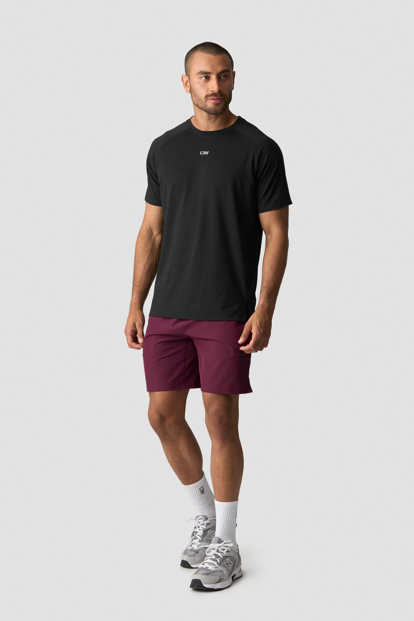 Training Printed Shorts Dark mahogany - immagine $