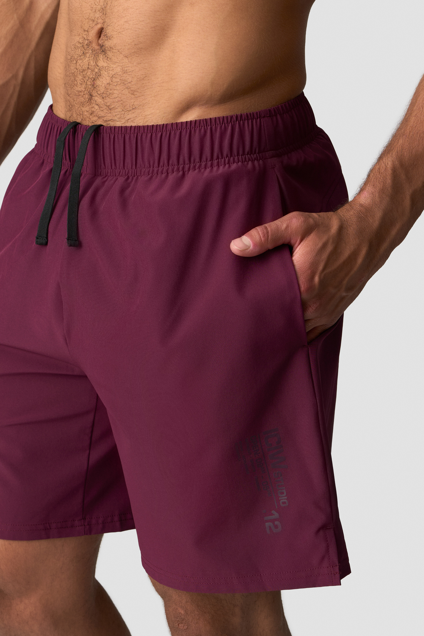 Training Printed Shorts Dark mahogany - immagine $