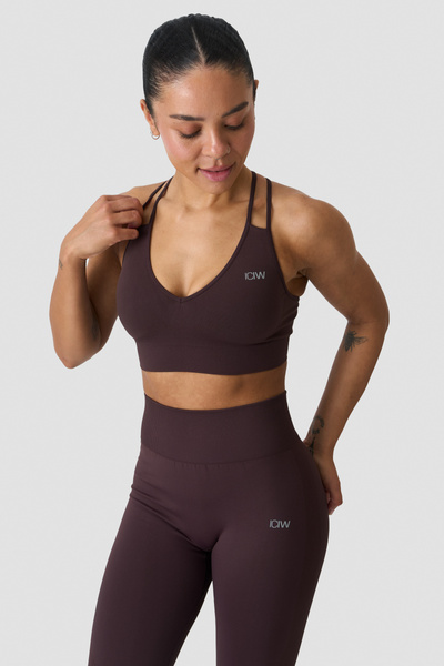 Define S V-neck Bra Espresso - undefined