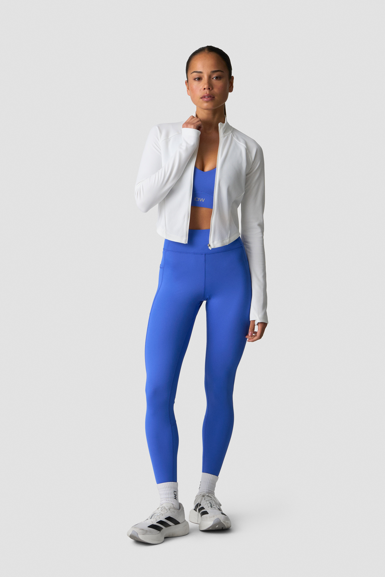 Mirage Printed Zip Midlayer White Snow - billede 5