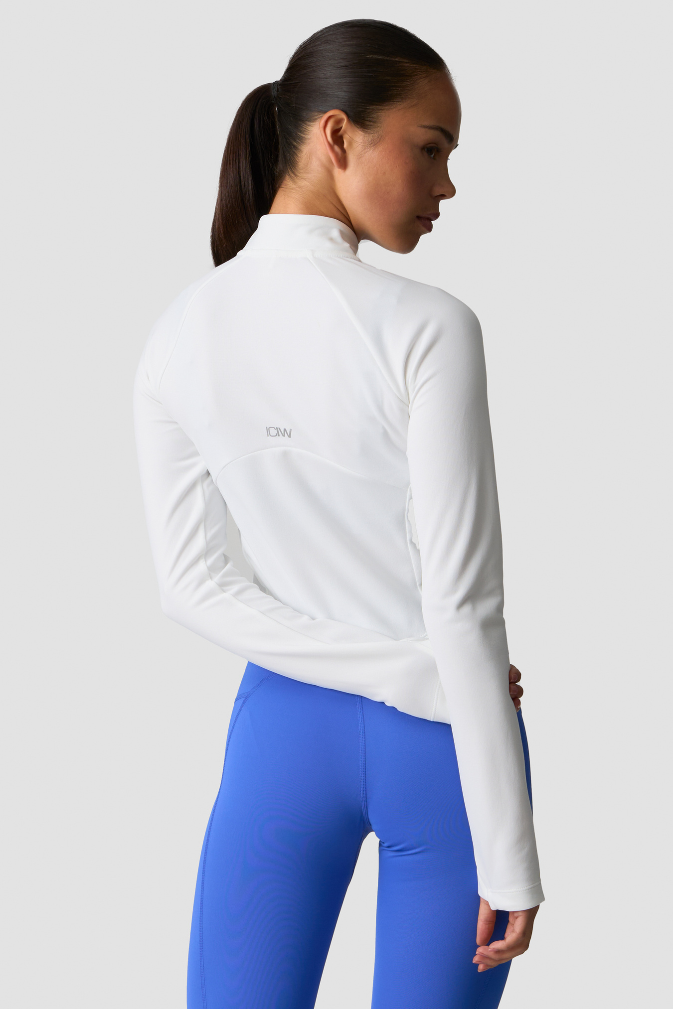 Mirage Printed Zip Midlayer White Snow - billede 3