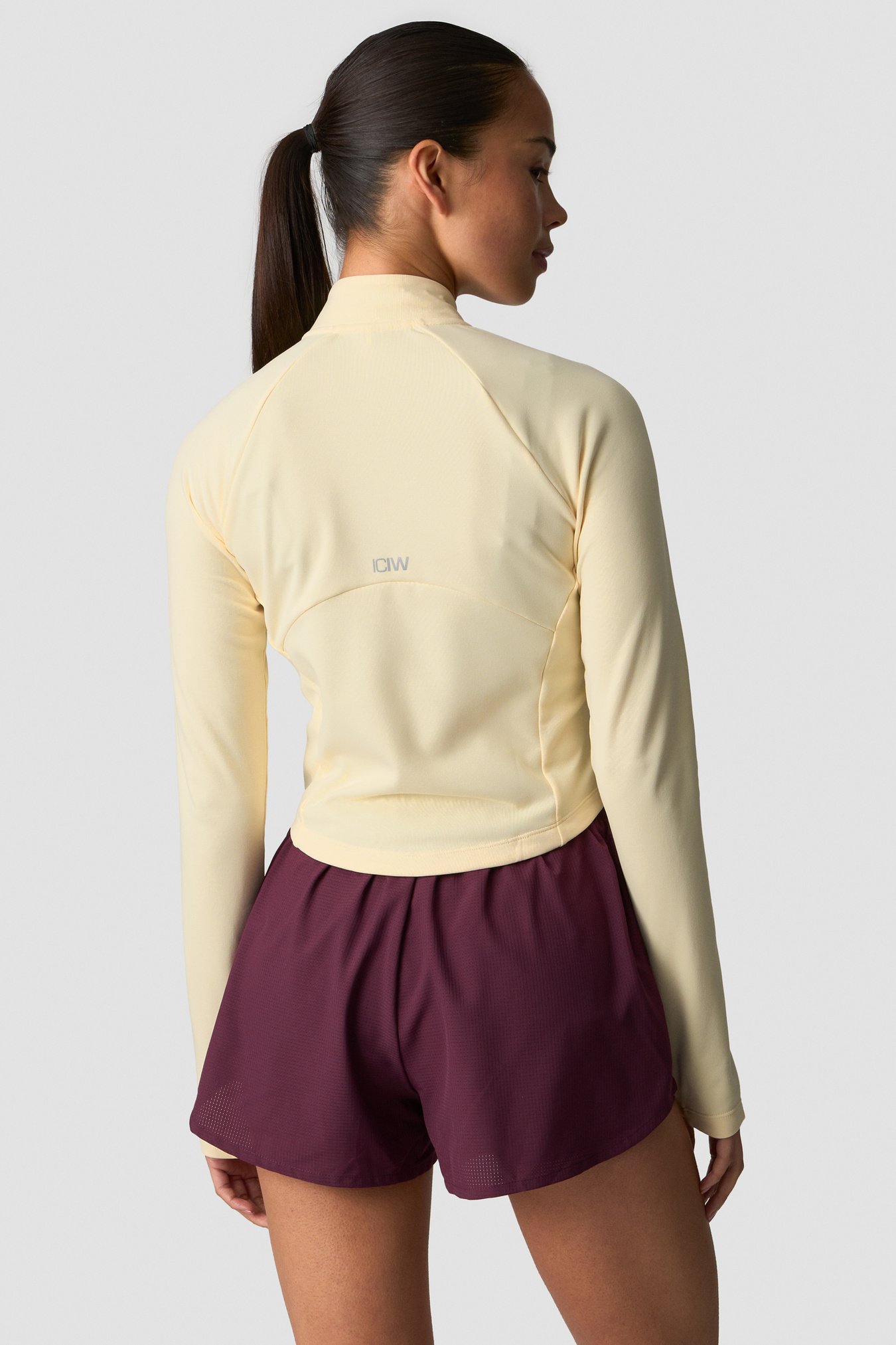 Mirage Printed Zip Midlayer Butter Yellow - billede 3