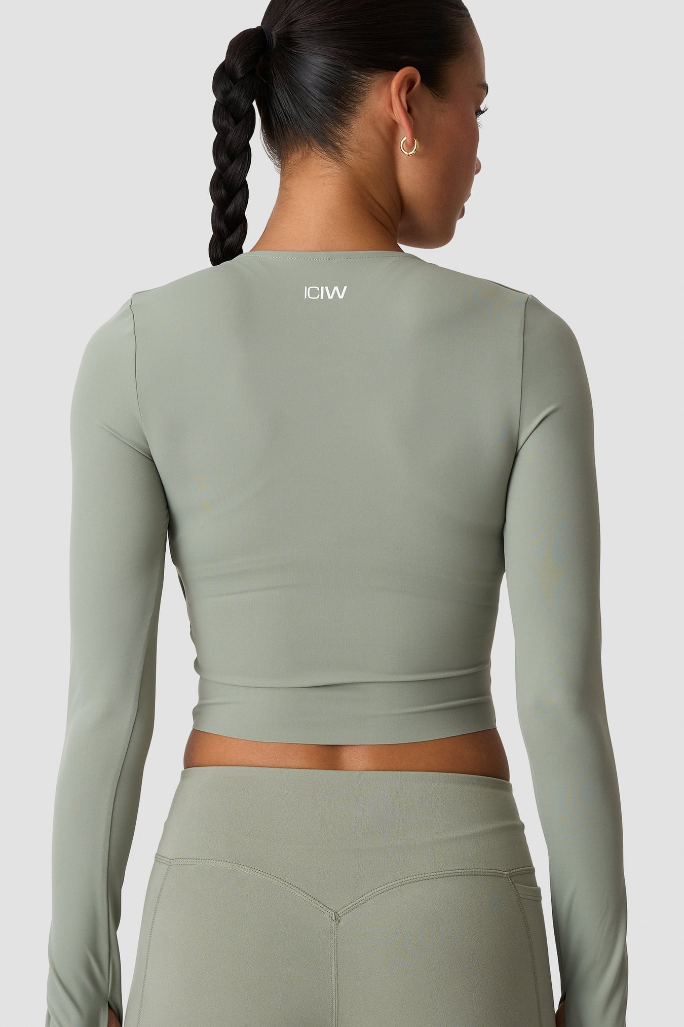 Nimble Wrap Long Sleeve Dusty Sage Green - image 2