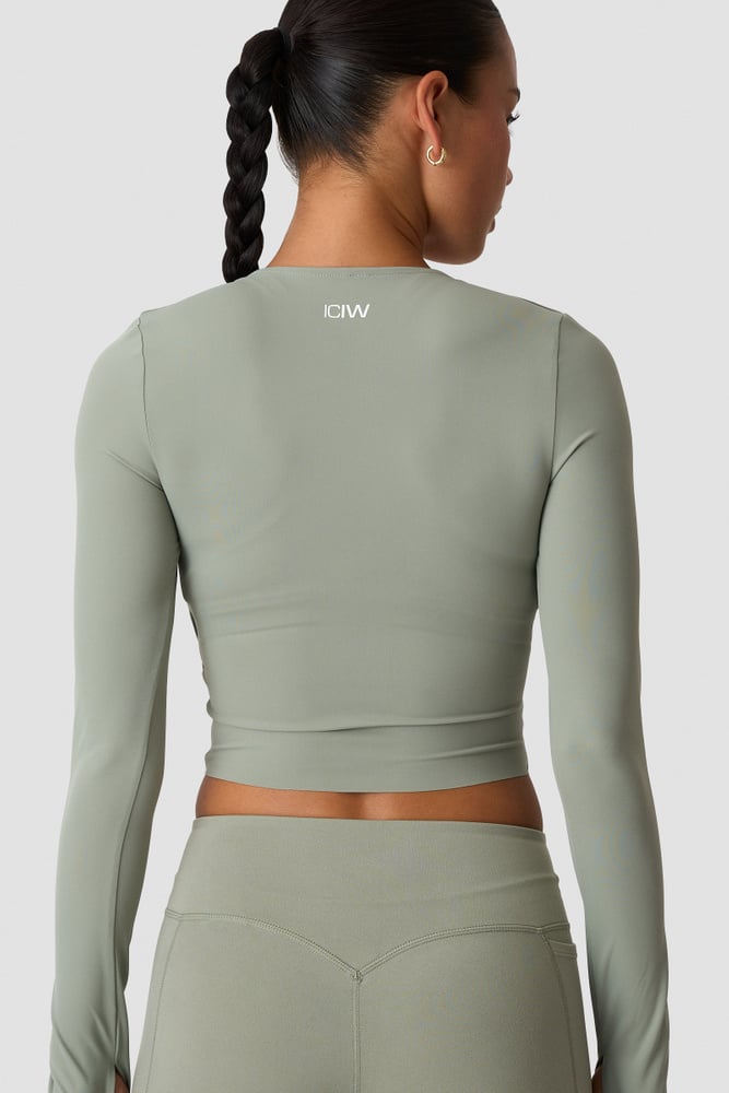 Nimble Wrap Long Sleeve Dusty Sage Green
