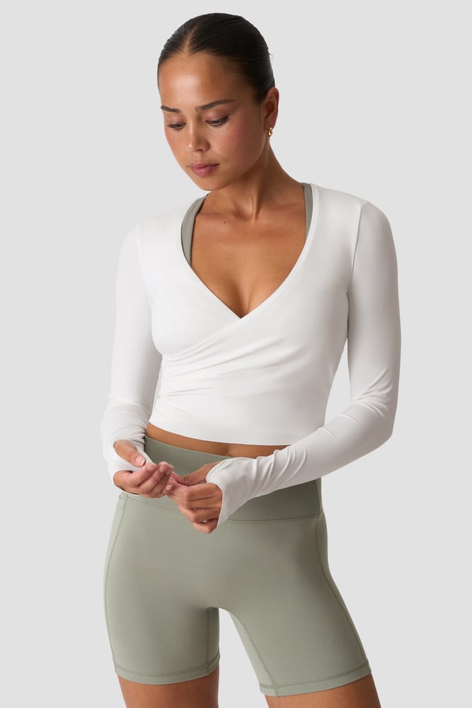 Nimble Wrap Long Sleeve White Snow