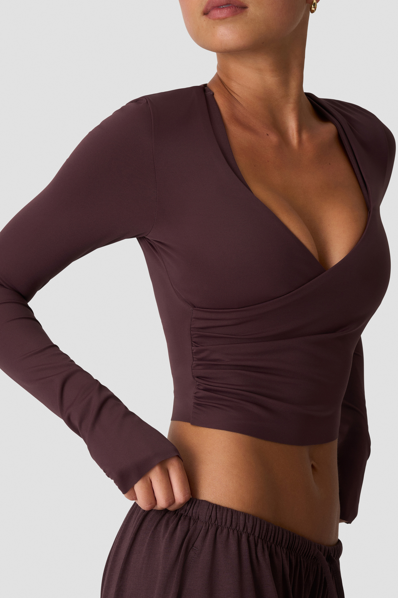 Nimble Wrap Long Sleeve Espresso - image 4
