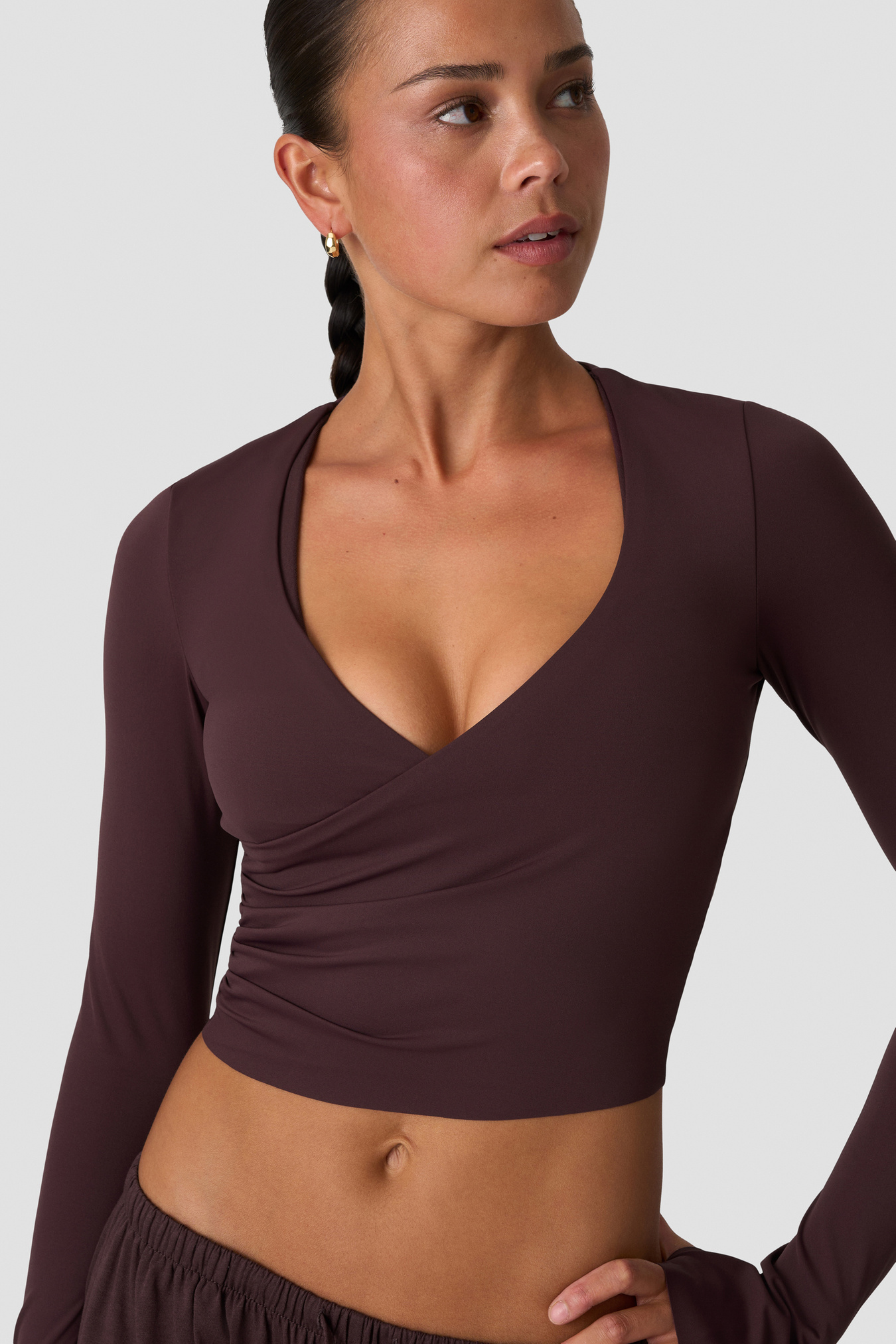 Nimble Wrap Long Sleeve Espresso - image 3