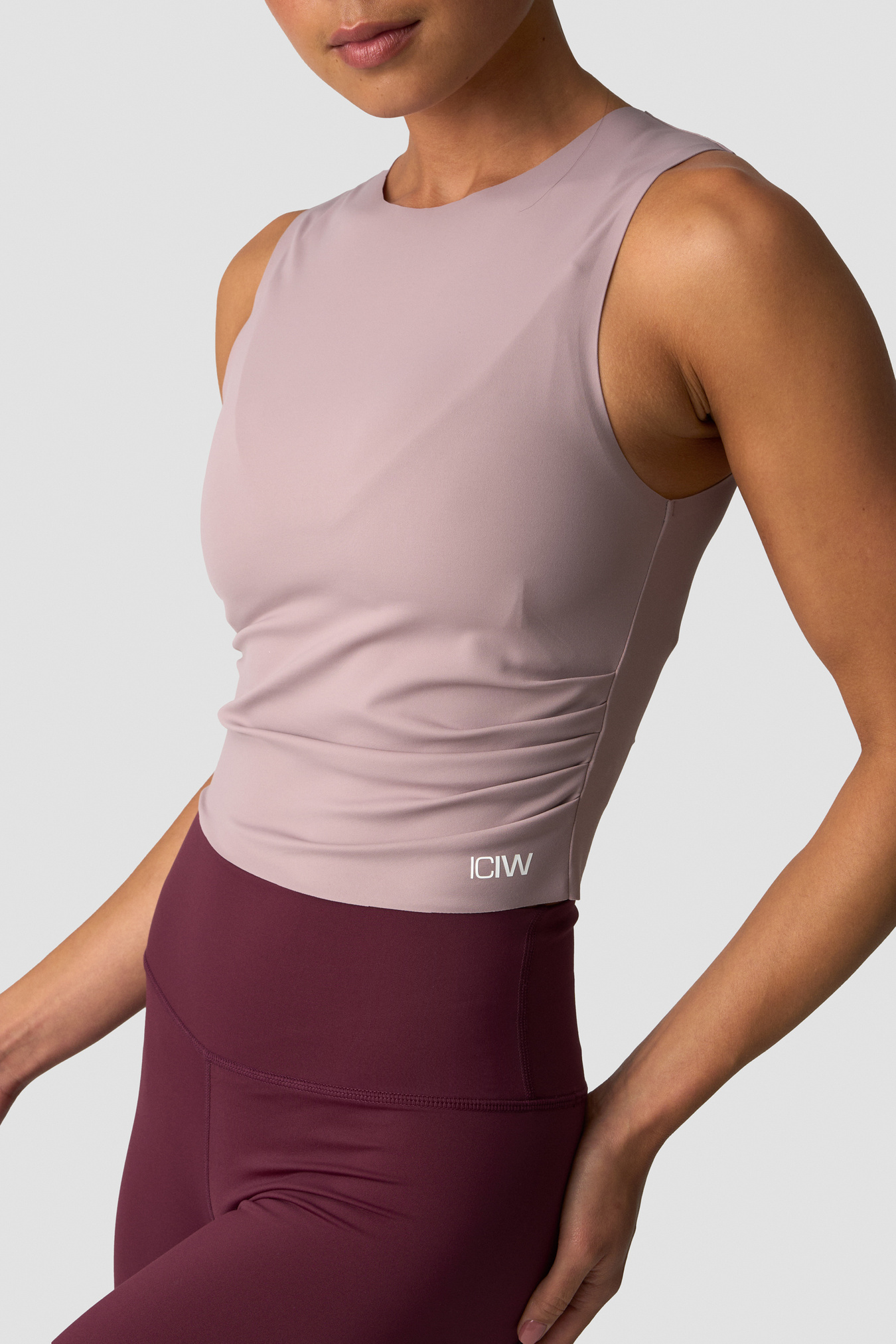 Nimble Cropped Tank Top Dusty Mauve - bild 1