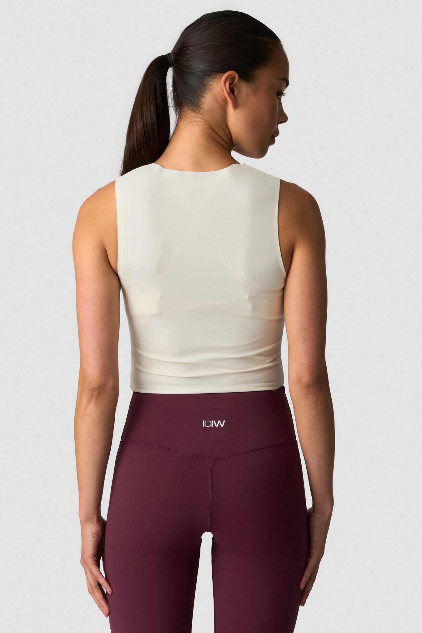 Nimble Cropped Tank Top Ivory - image 3