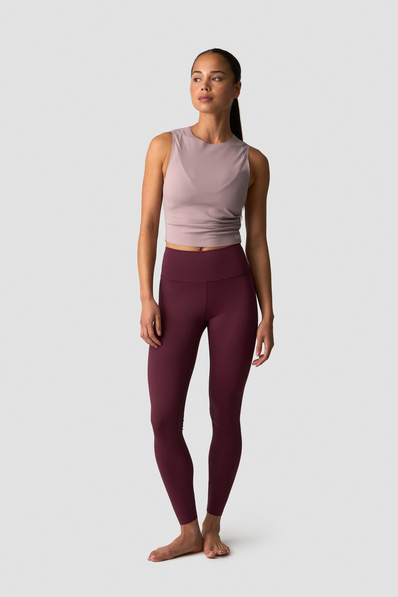 Nimble Cropped Tank Top Dusty Mauve - bild 3