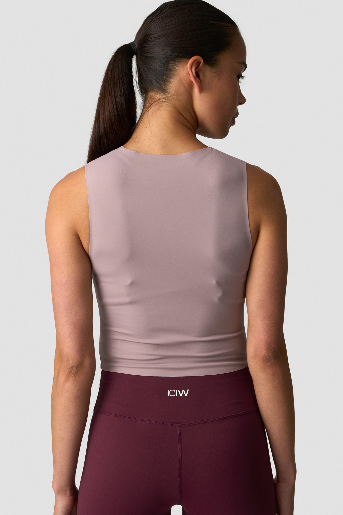 Nimble Cropped Tank Top Dusty Mauve - bild 2