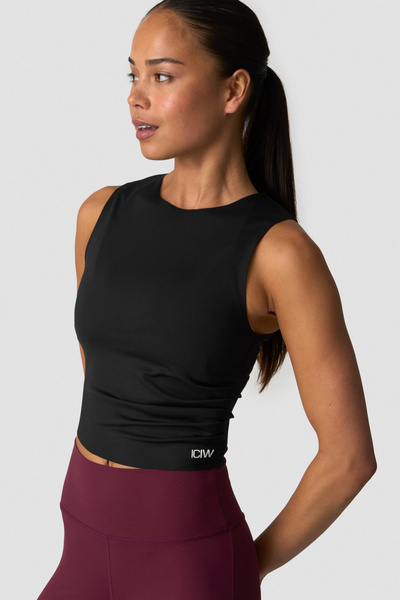 
                    Nimble Cropped Tank Top Black
                    
                  