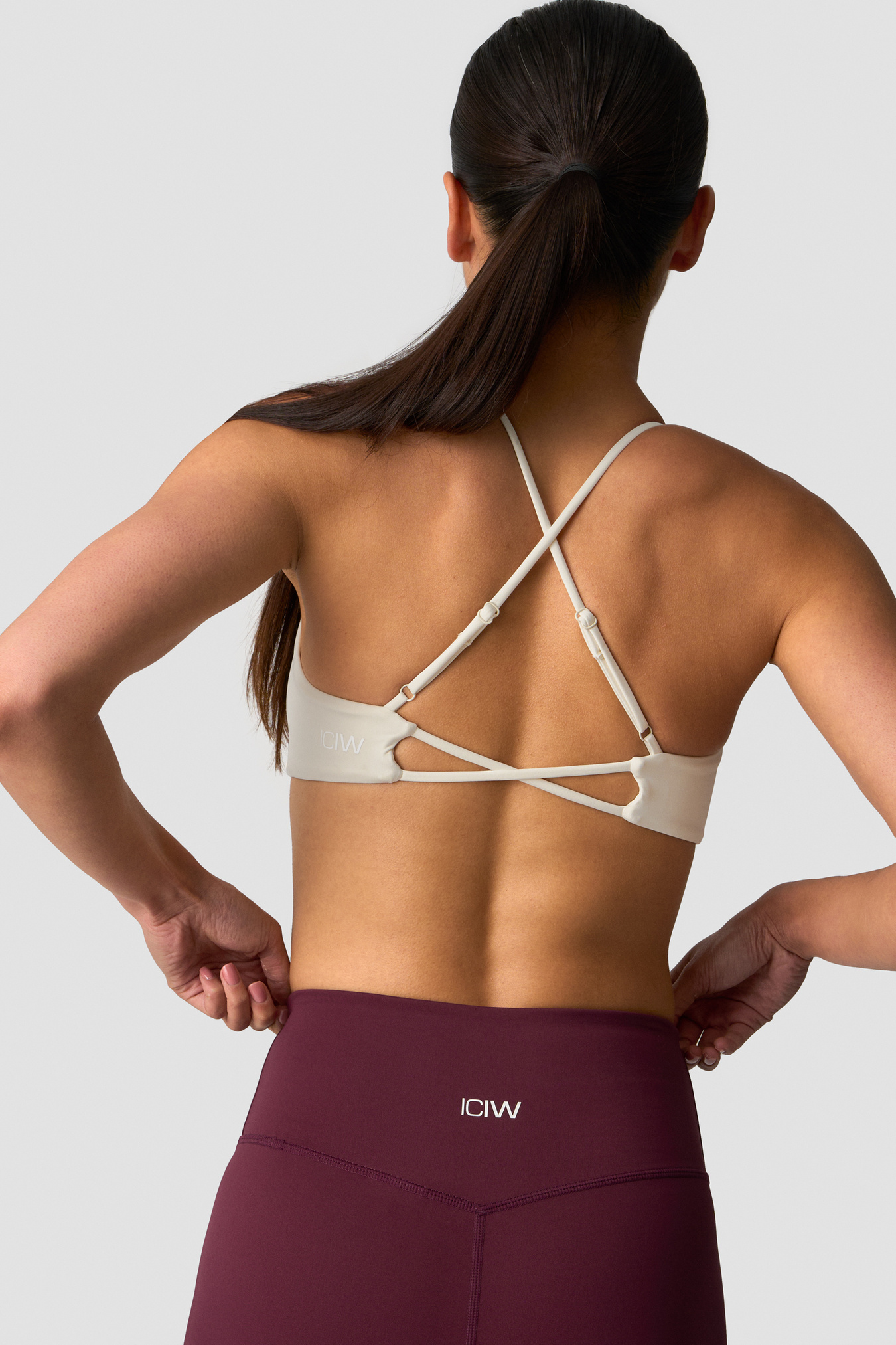 Nimble Strappy Sports Bra Ivory - image 1