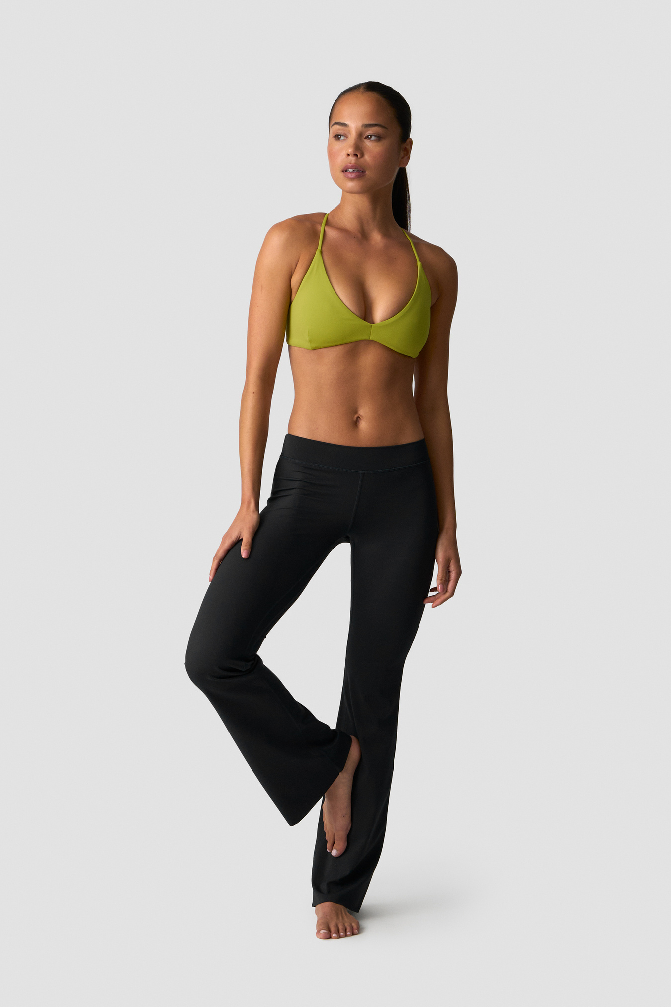 Nimble Strappy Sports Bra Green Flax - image 3
