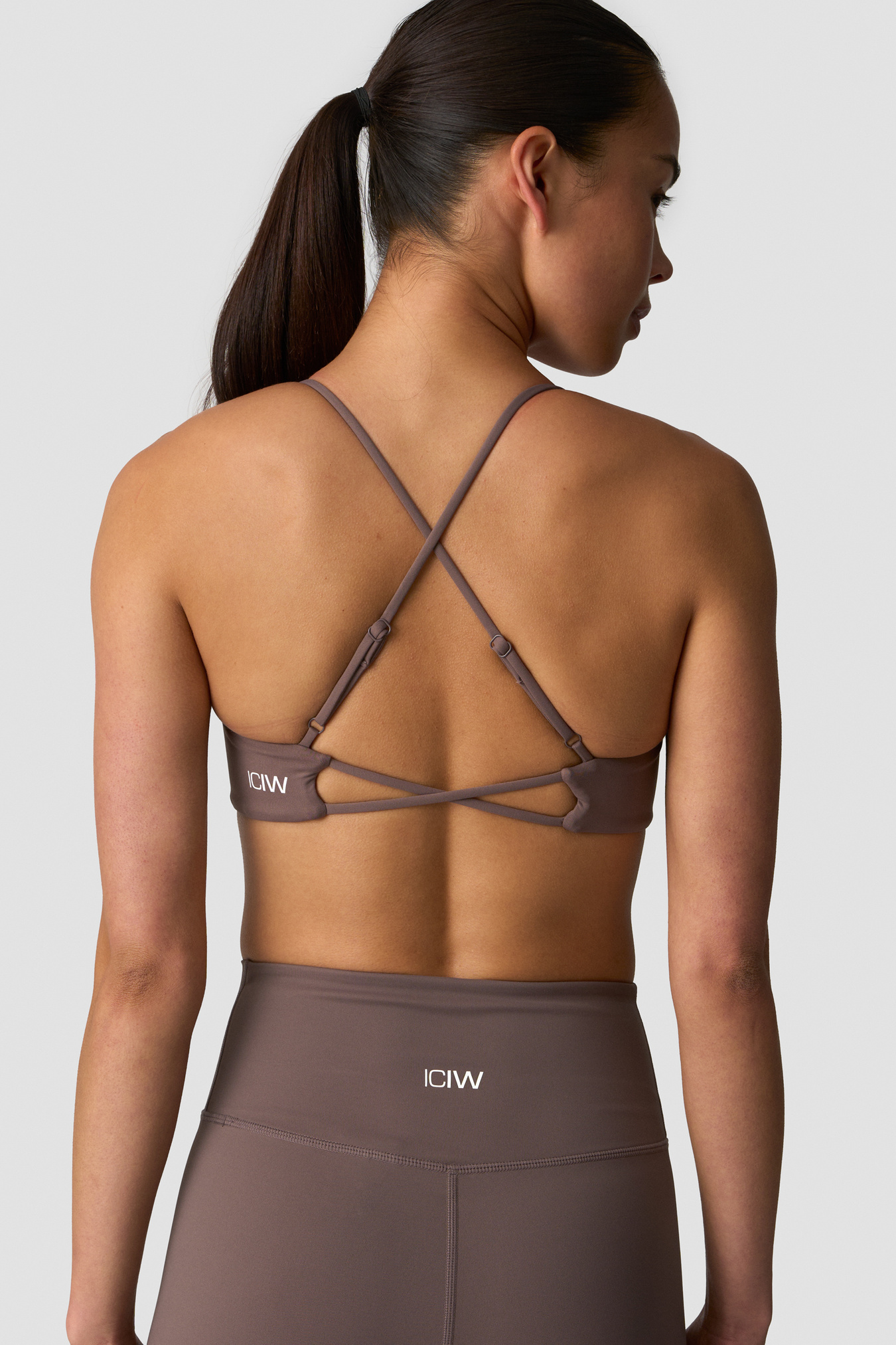 Nimble Strappy Sports Bra Dusty Brown - image 1