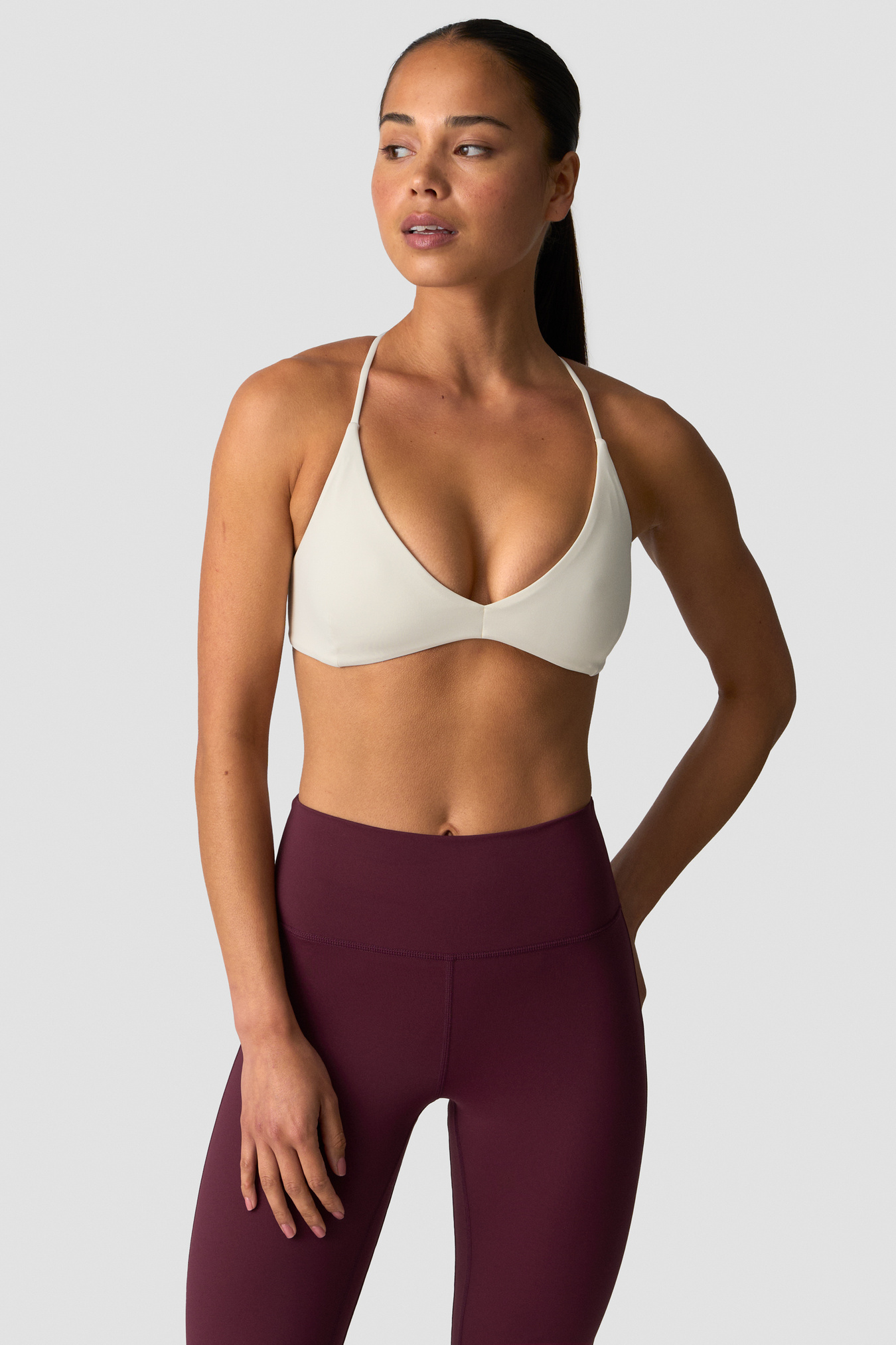 Nimble Strappy Sports Bra Ivory - image 2