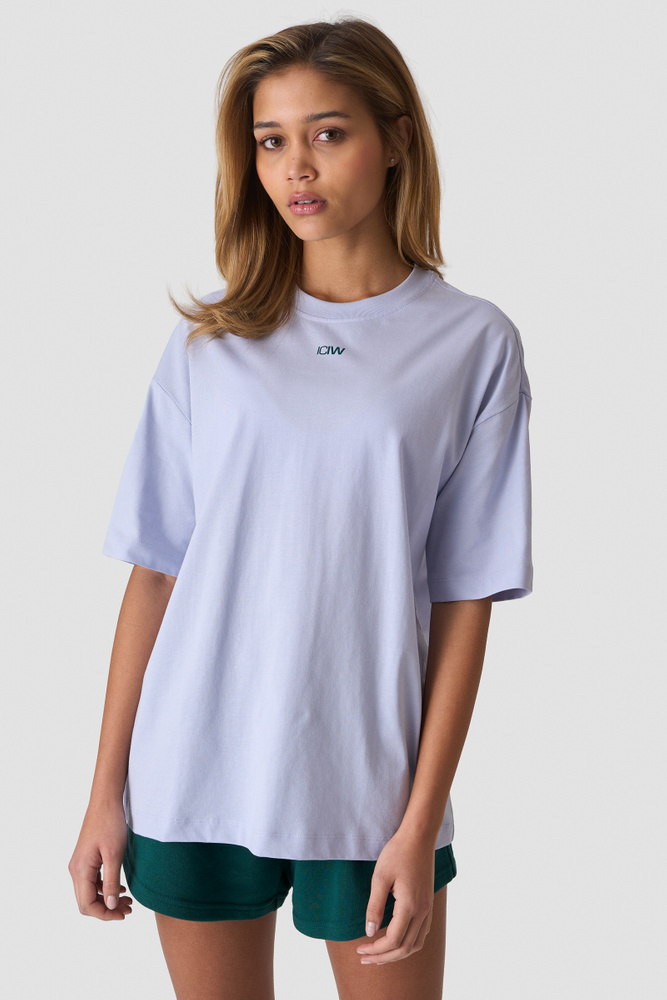 Everyday Oversized Cotton T-Shirt Pale Blue