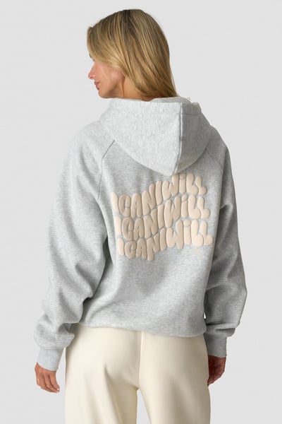 
                    Everyday Hoodie Print Light Grey Melange
                    
                  