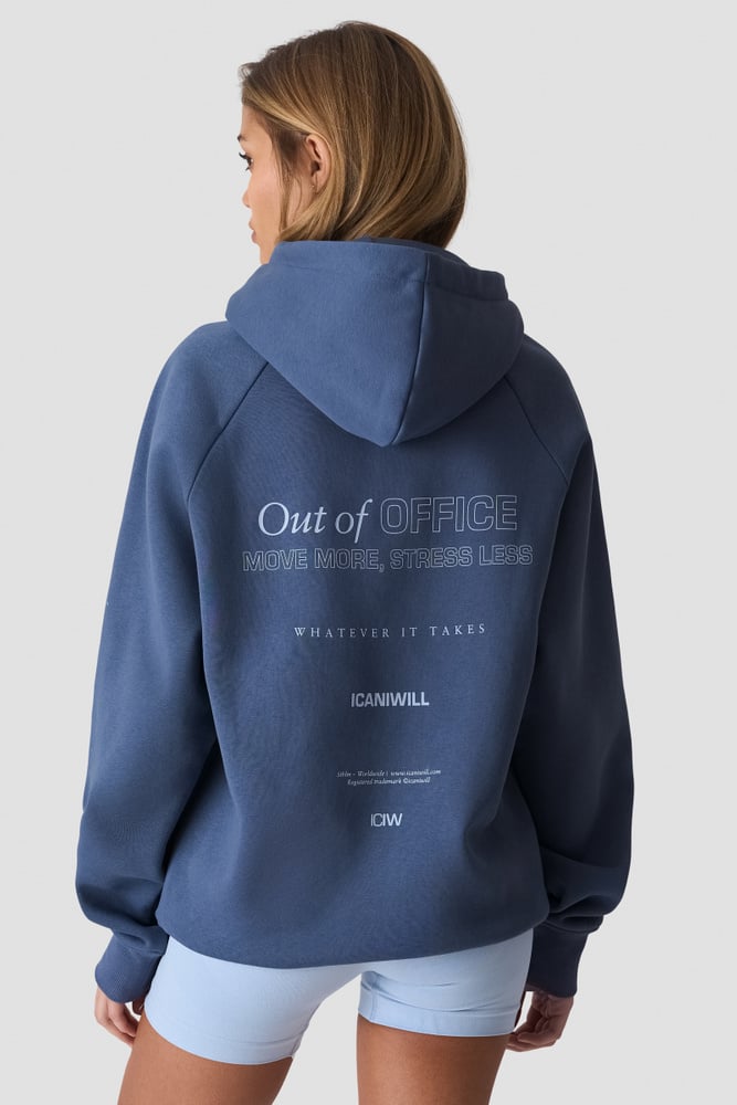 Everyday Hoodie Print Dusty Twilight Blue