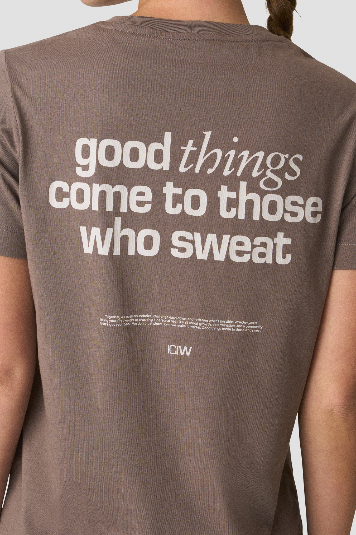 Everyday Cotton T-shirt Warm Grey - bilde 3