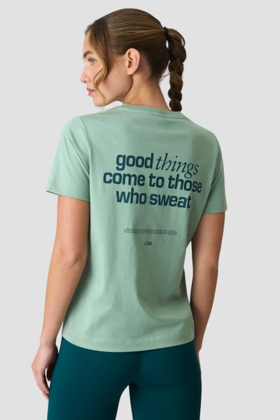 Everyday Cotton T-shirt Light Moss Green - undefined