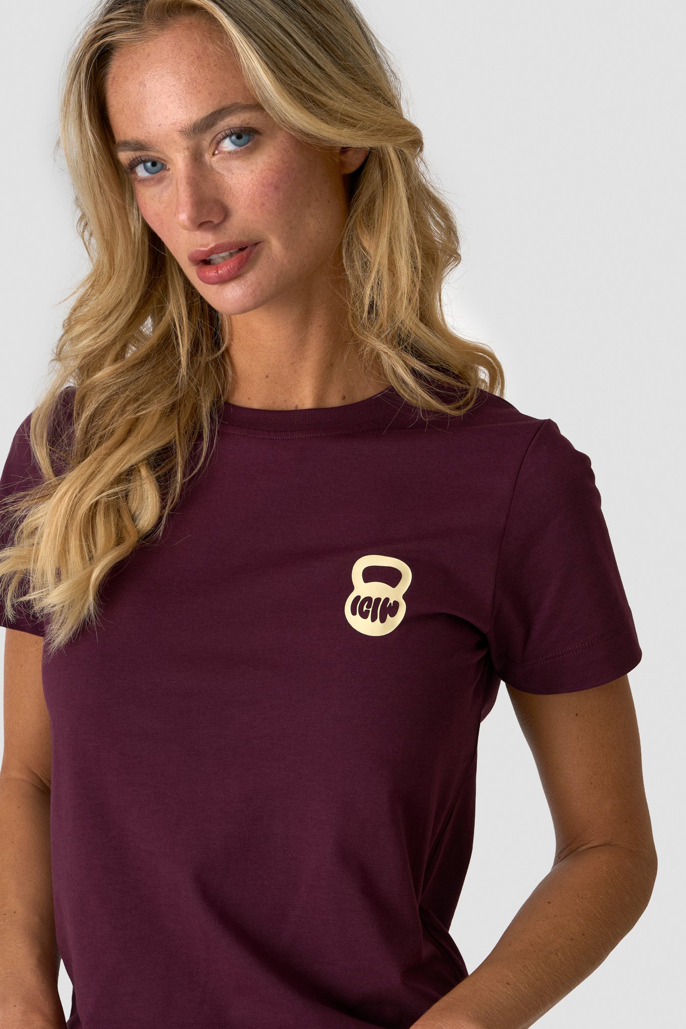 Everyday Cotton T-shirt Print Dark mahogany - Bild 2