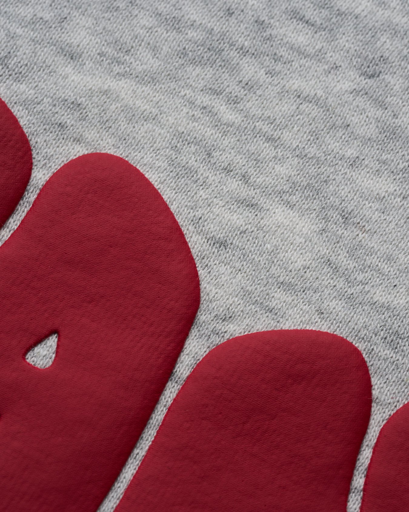 Everyday Relaxed Crewneck Print Light Grey Melange - Bild 5
