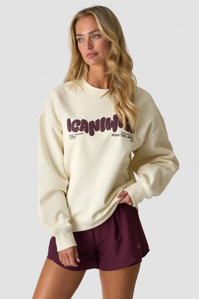 
                    Everyday Relaxed Crewneck Print Cream
                    
                  