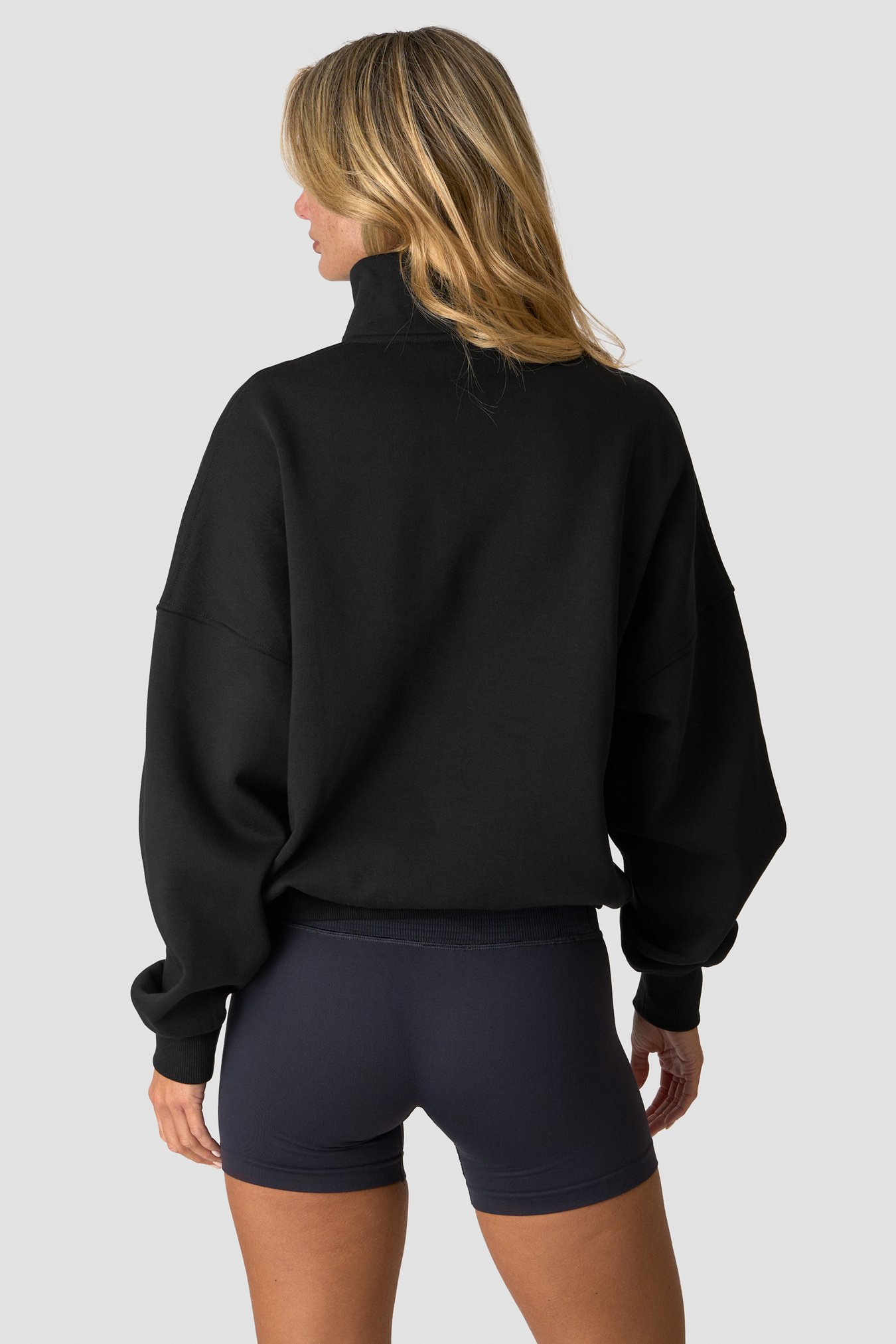 Everyday 1/4 Zip Crewneck Print Black - Bild 2