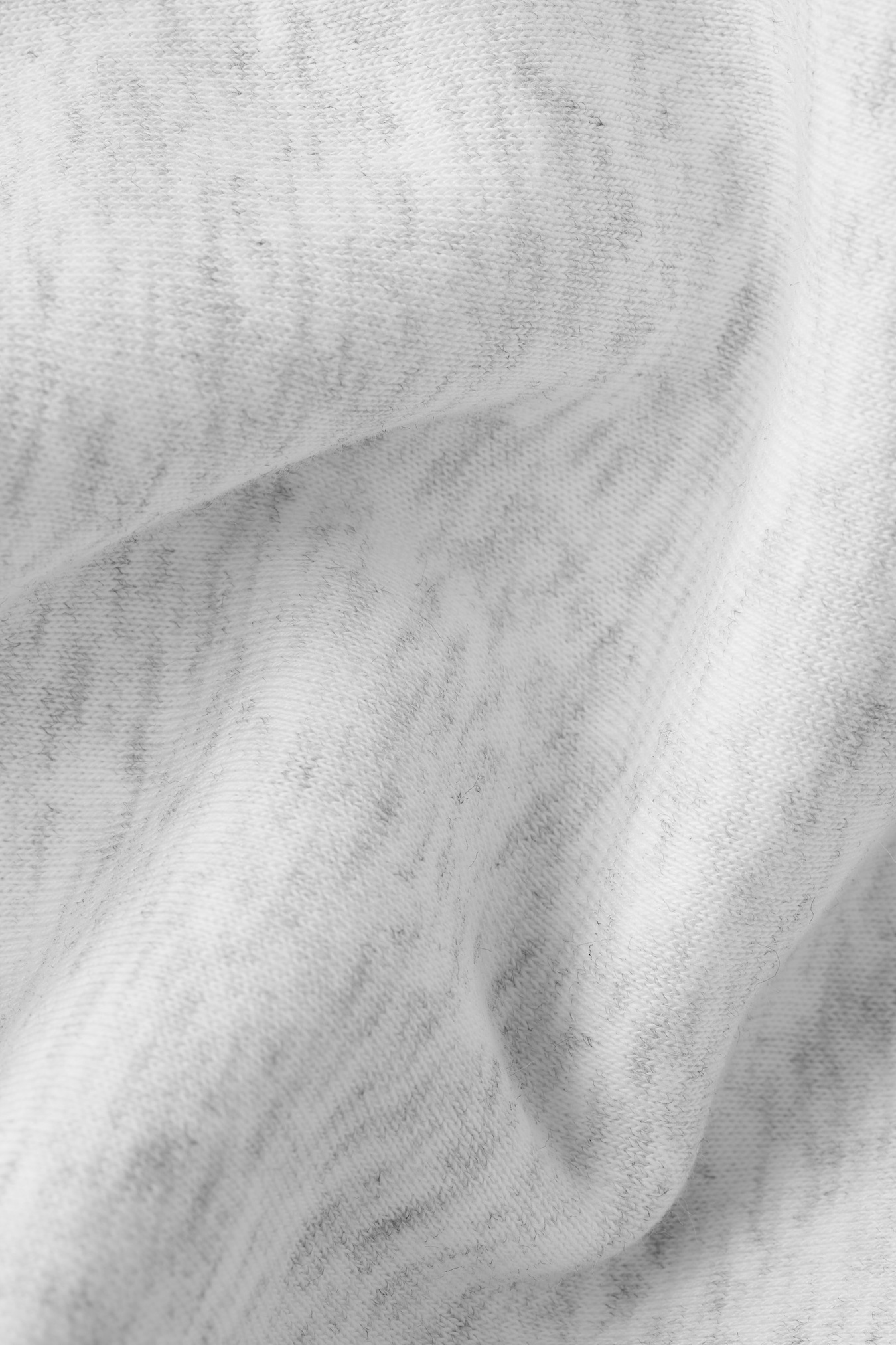 Everyday 1/4 Zip Crewneck Print White Melange - image 5