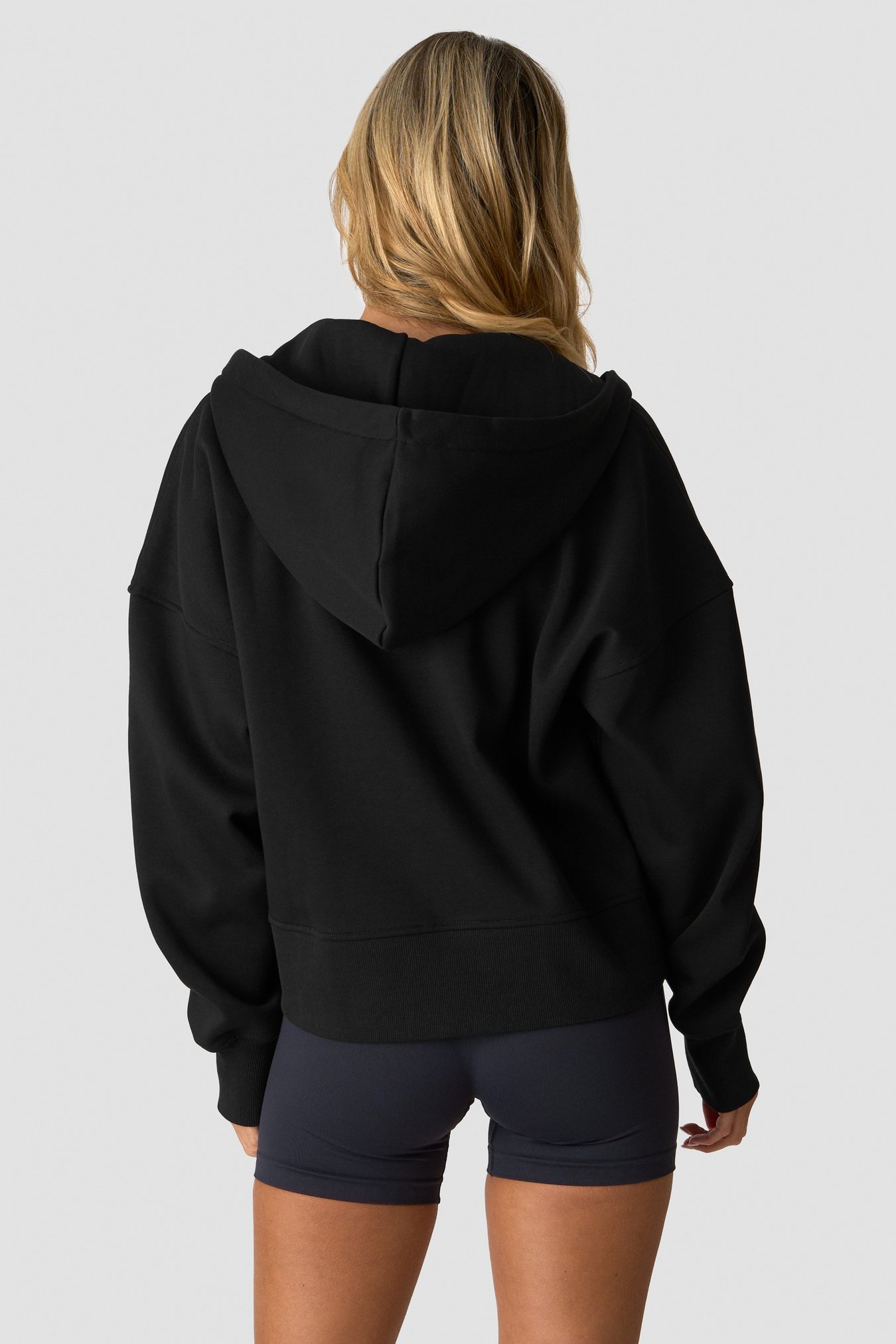 Everyday Boxy Zipper Hoodie Black - Bild 1