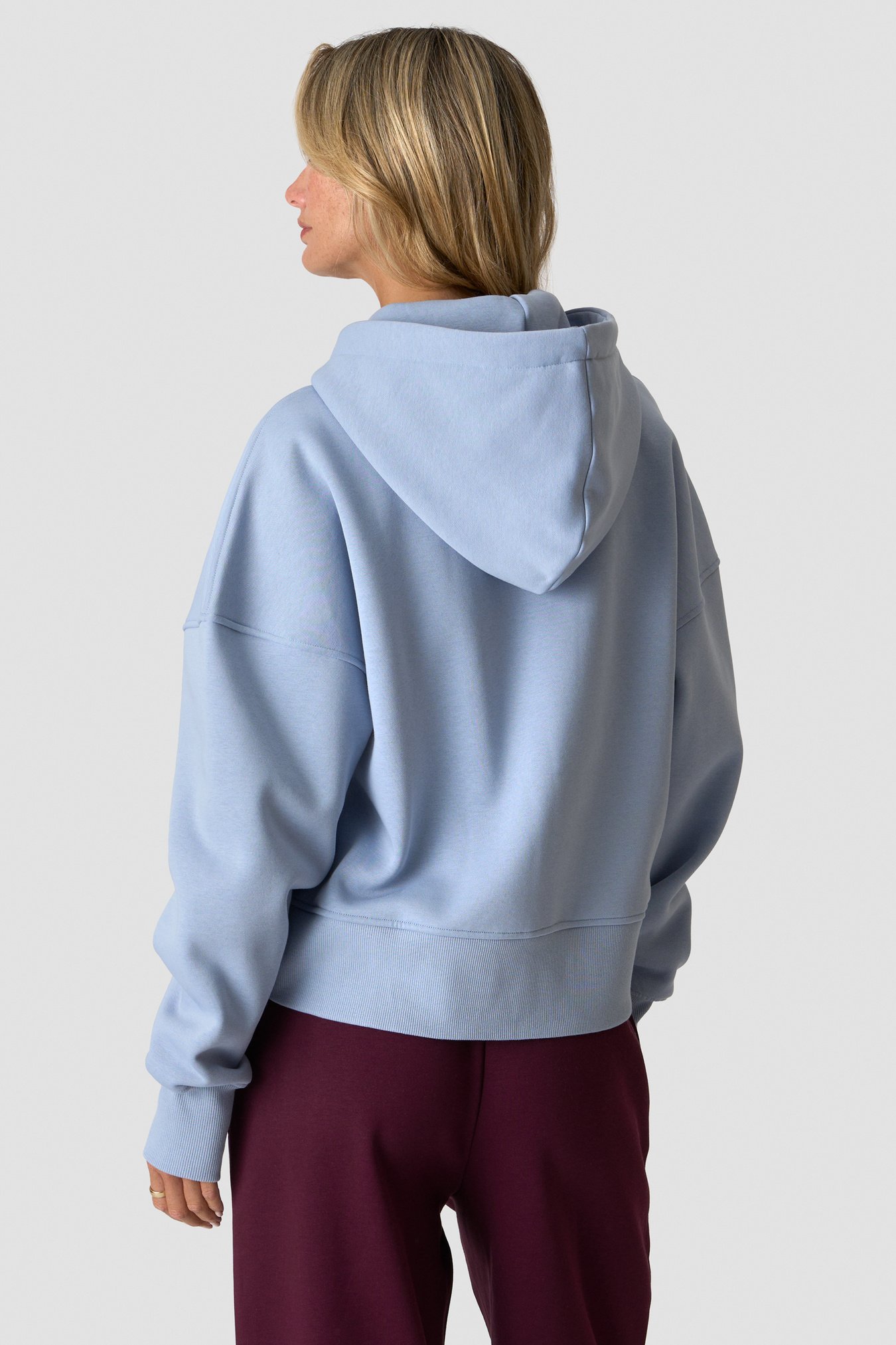 Everyday Boxy Zipper Hoodie Light Violet Slate - Bild 4