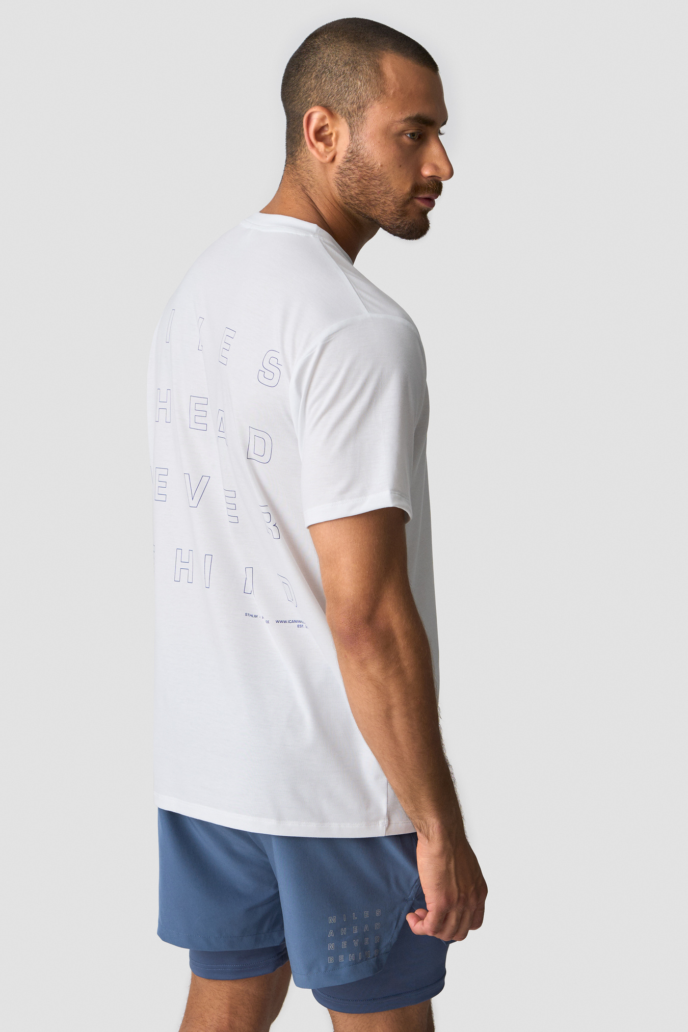 Mirage Dri-Release T-Shirt Print White Snow - billede 2