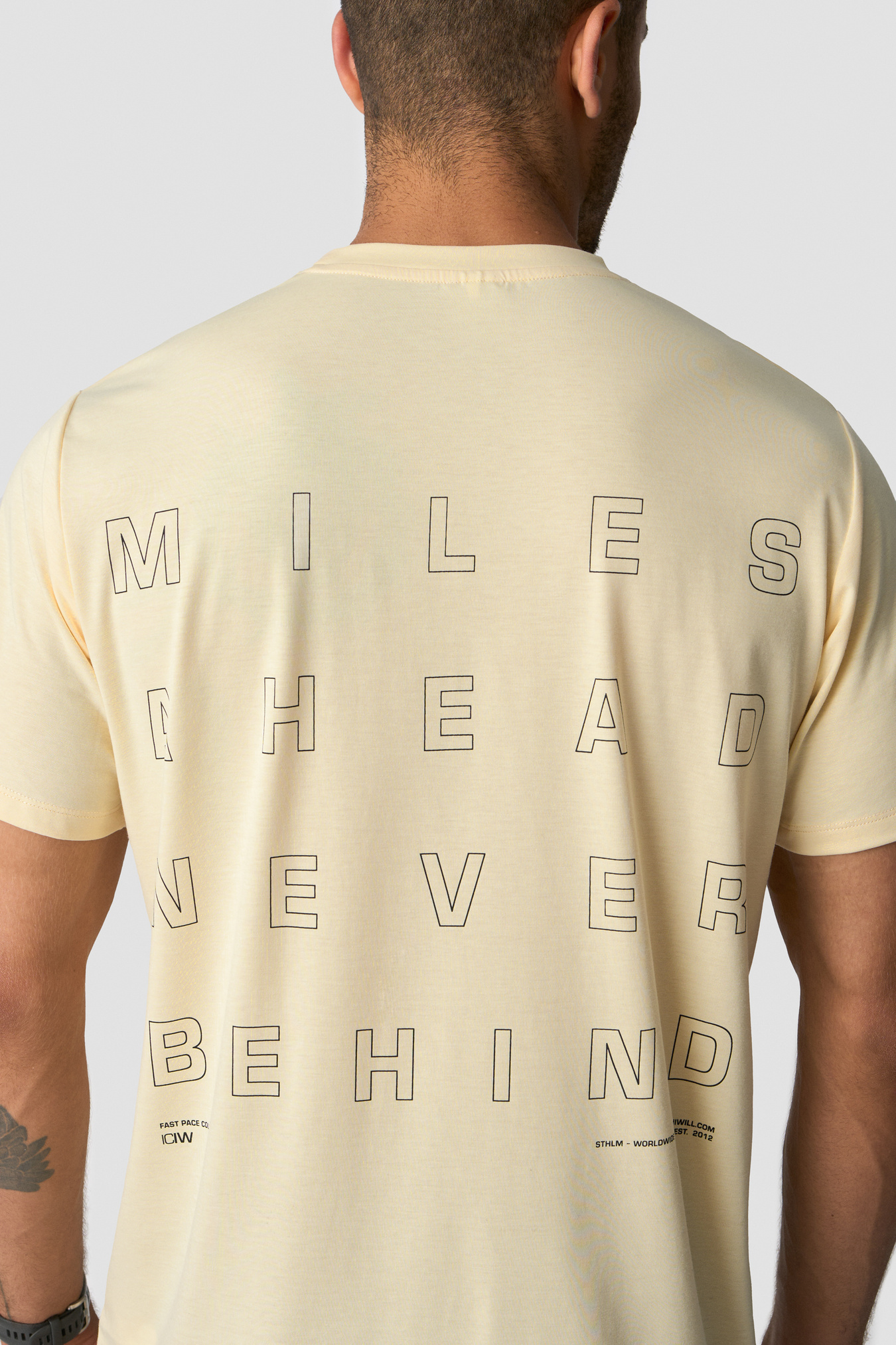 Mirage Dri-Release T-Shirt Print Butter Yellow - billede 4