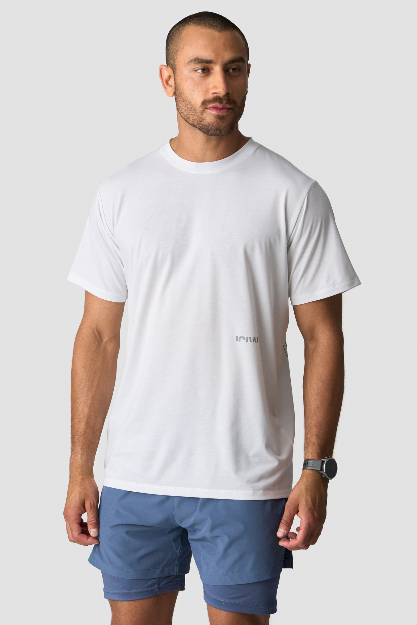 Mirage Dri-Release T-Shirt Print White Snow - billede 1