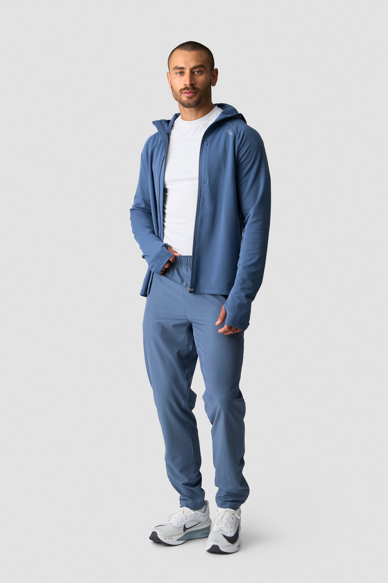 Mirage Hooded Zip Up Midlayer Dusty Twilight Blue - billede 4