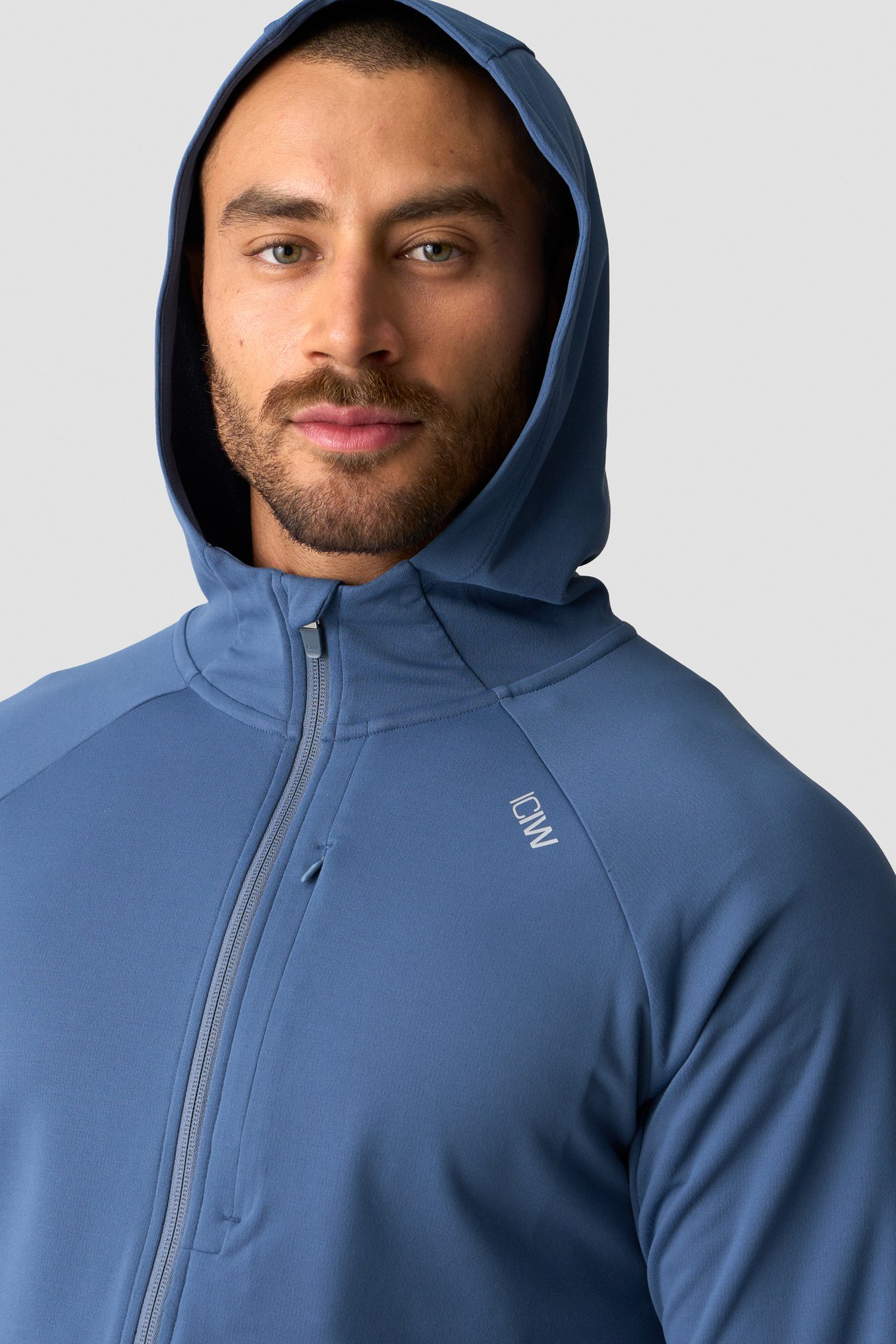 Mirage Hooded Zip Up Midlayer Dusty Twilight Blue - billede 3