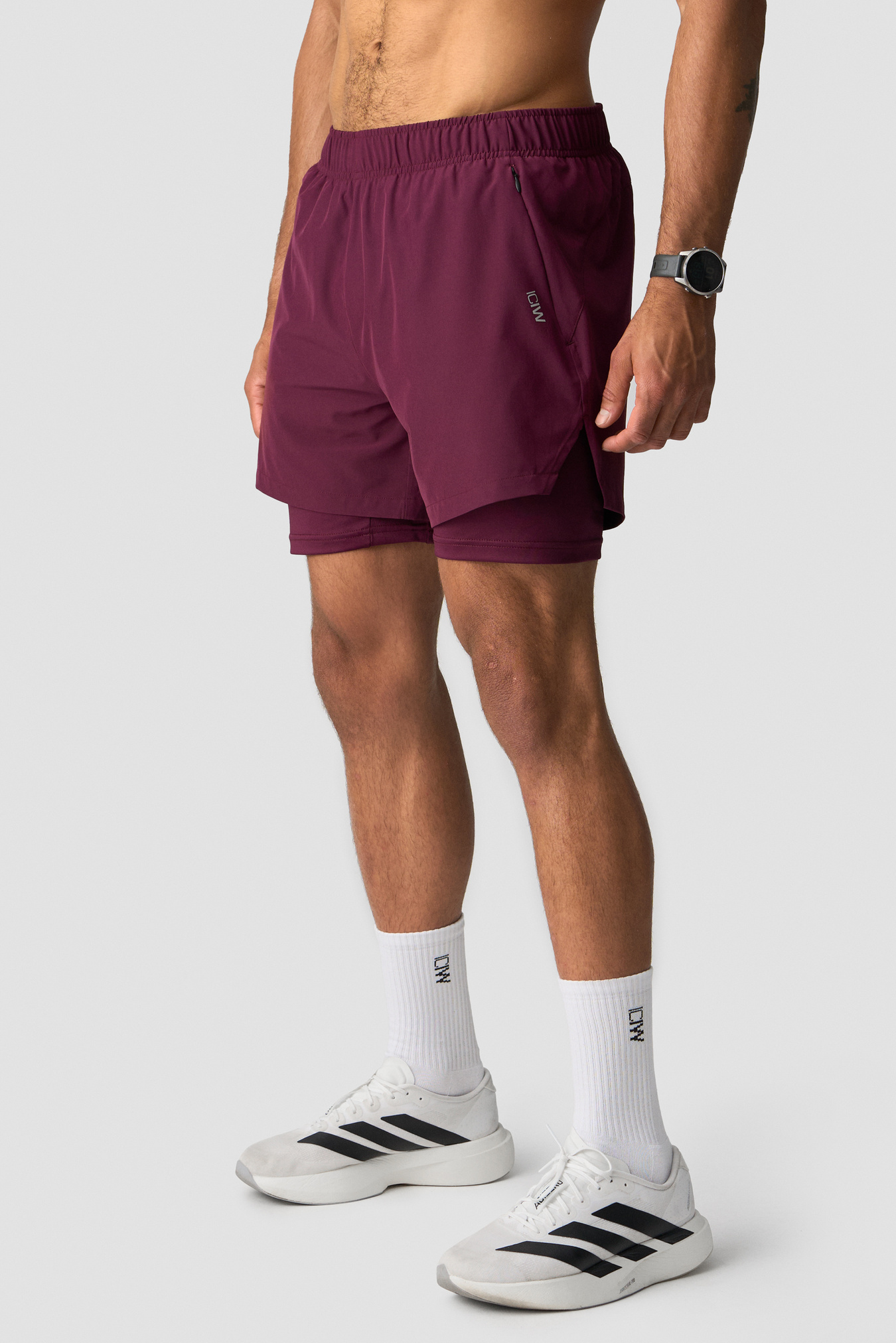 Mirage 2-in-1 5 Inch Shorts Dark mahogany - billede 1