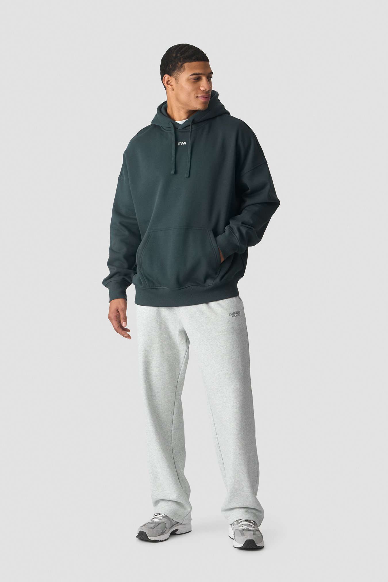 Everyday Relaxed Hoodie Dark Green - immagine $