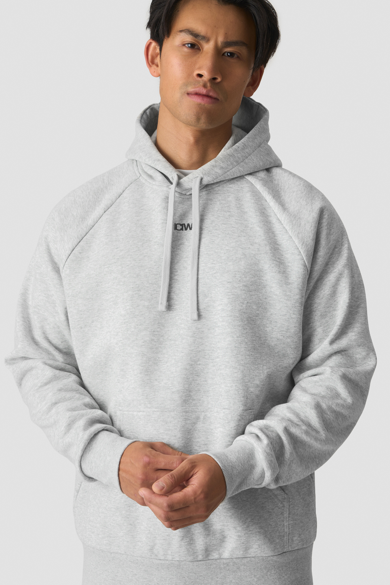 Everyday Relaxed Hoodie Light Grey Melange - immagine $