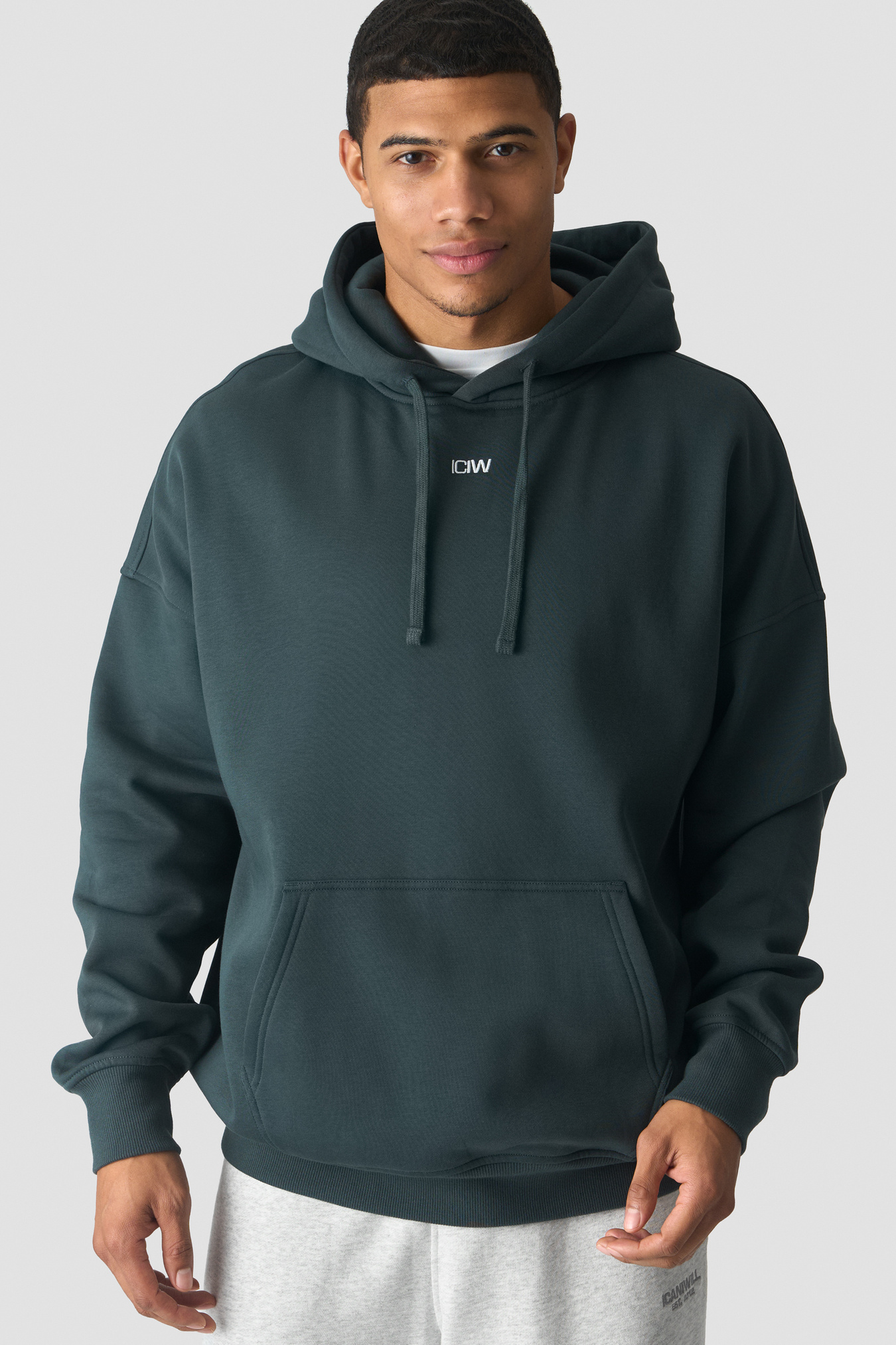 Everyday Relaxed Hoodie Dark Green - immagine $