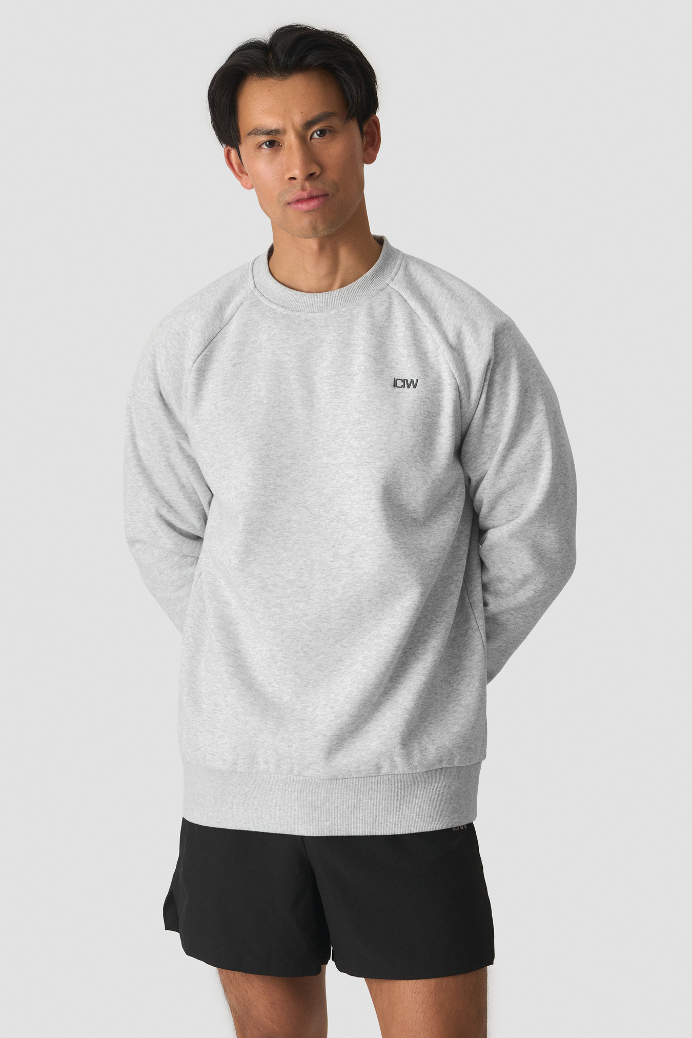 Everyday Crewneck Light Grey Melange - Bild 0
