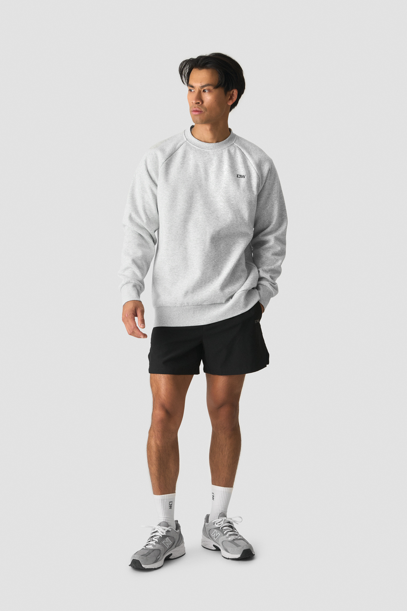 Everyday Crewneck Light Grey Melange - Bild 3