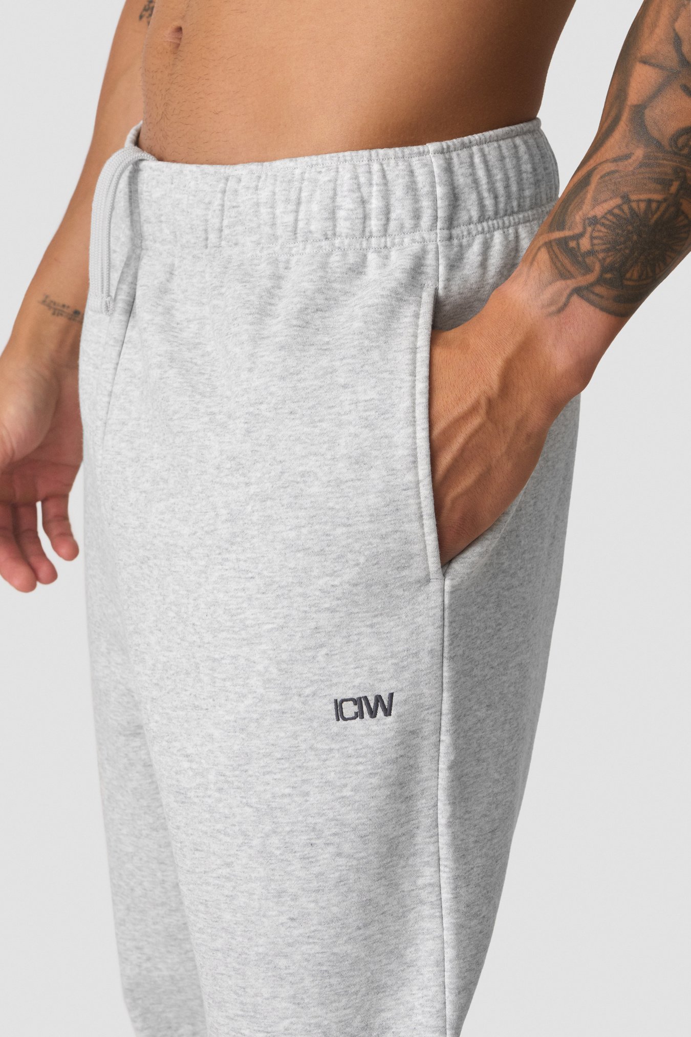Everyday Sweat Pants Light Grey Melange - bilde 2