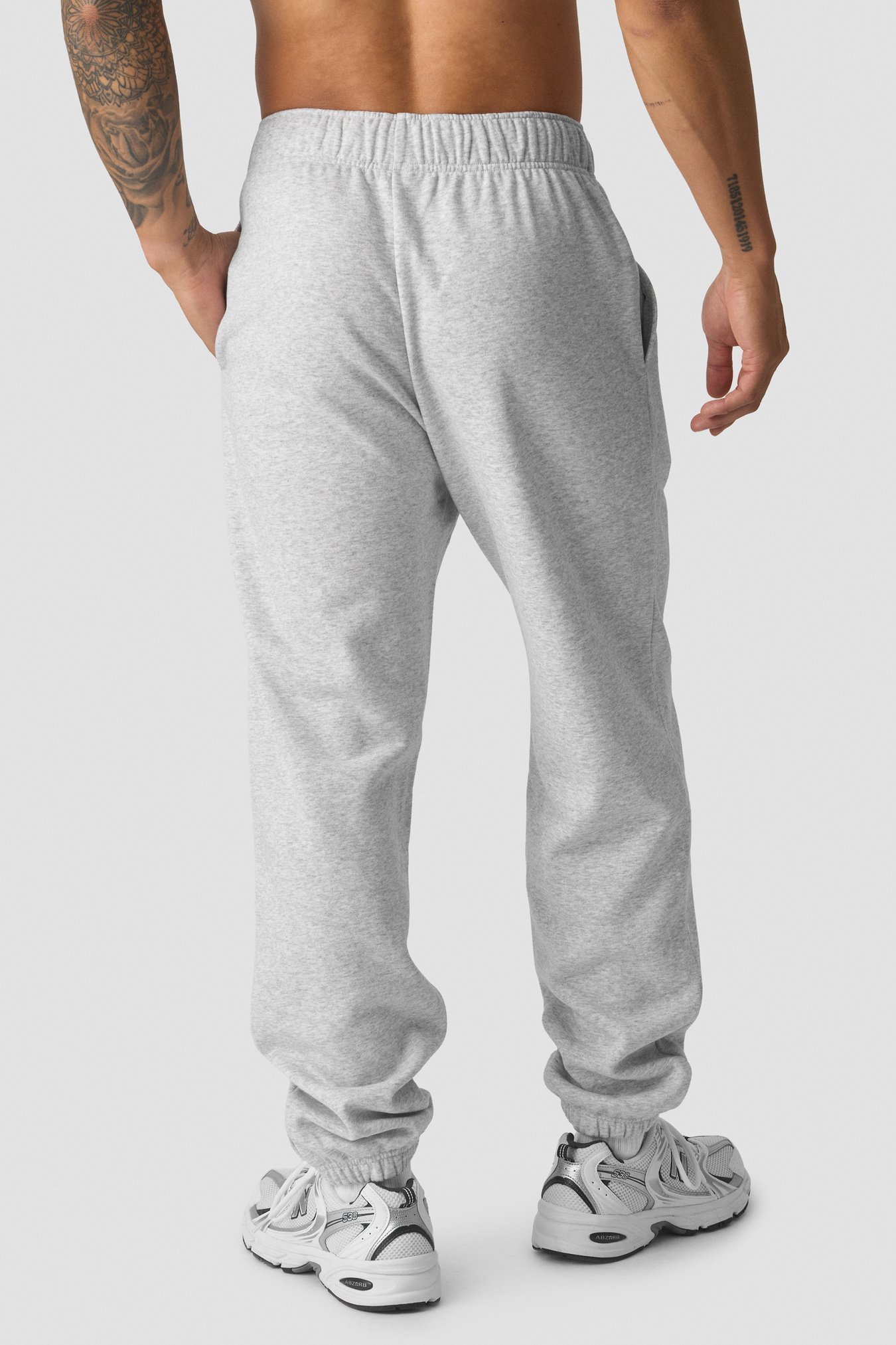 Everyday Sweat Pants Light Grey Melange - bilde 1