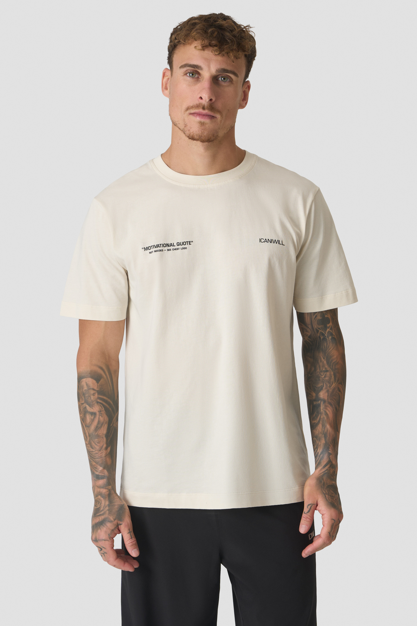Everyday Cotton T-shirt Cream - bilde 1