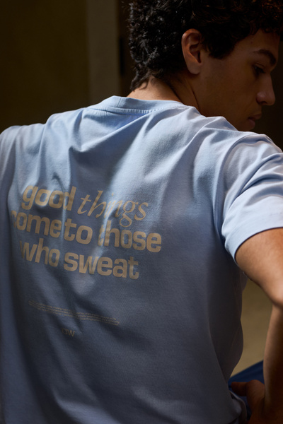 Everyday Cotton T-shirt Banner Blue - undefined